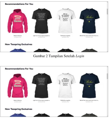 Gambar 2 Tampilan Setelah Login 