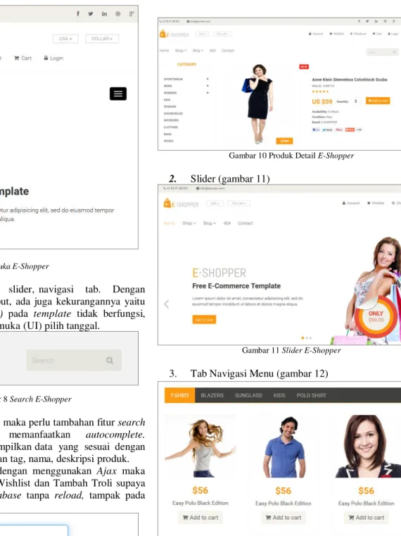 Gambar 7 Antar muka E-Shopper 