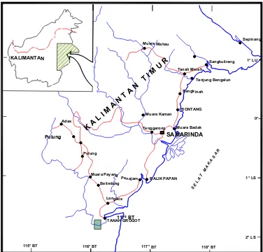 Gambar 1. Peta Lokasi Daerah Inventarisasi  