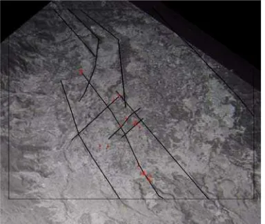 Gambar 3  Struktur geologi daerah Bukit Kili                    diinterpretasi dari foto udara  