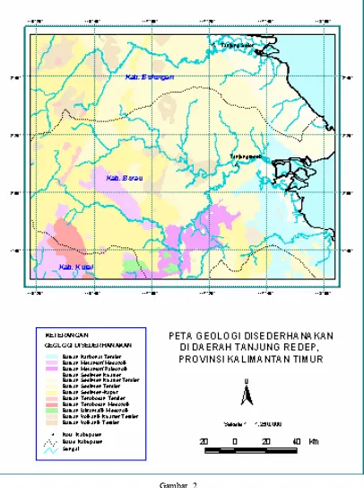 Gambar 3.2. Peta Geologi  Regional Sederhana  