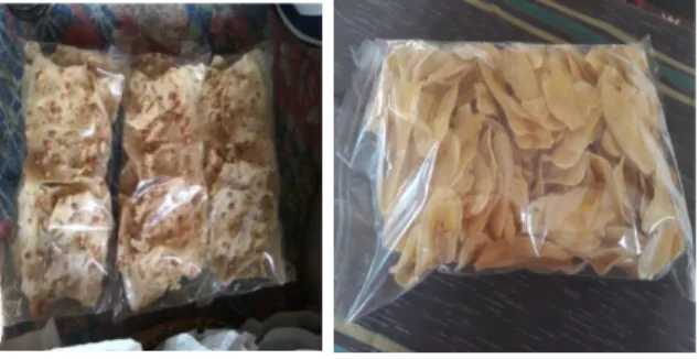 Gambar  1.1. Keripik Peyek dan Keripik Pisang 
