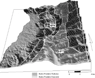 Gambar 6. Peta 3-D sistim hidrogeologi daerah Lompio, Kabupaten Donggala, Sulawesi Tengah 