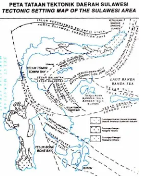 Gambar 1. Peta Geologi Regional Daerah Panas Bumi Suwawa (Sumber T Apandi dan S Bachri, 1997) 