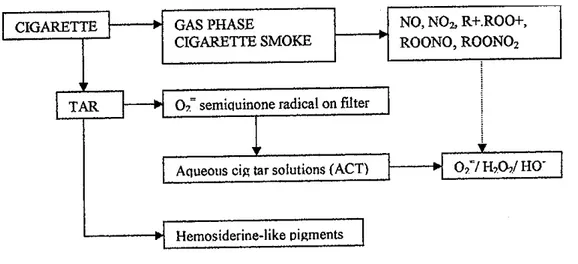Gambar 2 : Komponen asap rokok  37
