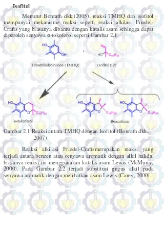 Gambar 2.1 Reaksi antara TMHQ dengan Isofitol (Bonrath dkk., 