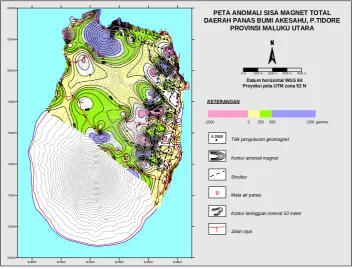 Gambar 2.3   Penampang anomali magnet total 
