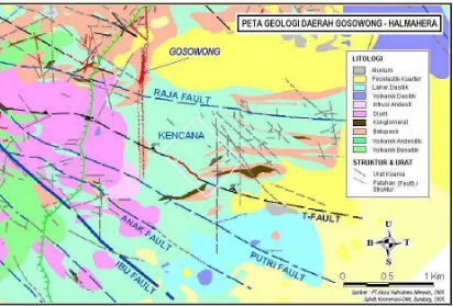 Gambar 3.    Sejarah Penemuan “Gosowong Gold Mines” di Maluku Utara. 