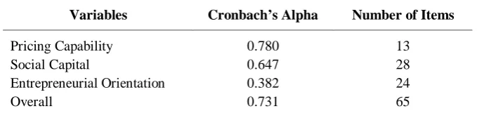 Table 4 Pricing Strategy 