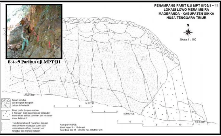 Gambar 10 Paritan uji MPT III, Lowo Mera Mbira, Magepanda 
