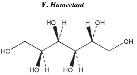 Gambar 3. Struktur Sorbitol (Rowe, dkk., 2009) 