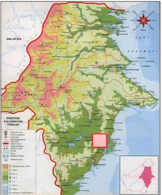 Gambar 1. Peta Indeks Daerah Penyelidikan Provinsi Kalimantan Timur 