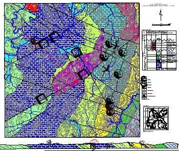 Gambar 3. Analisa Struktur pada Citra Landsat daerah Makale (Sumber : GoogleEarth)