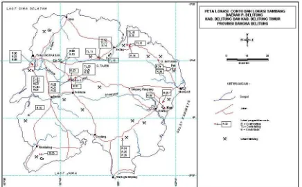 Gambar 1. Peta Geologi Pulau Belitung dan sekitarnya  
