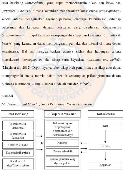 Gambar 1 Multidimensional Model of Sport Psychology Service Provision 