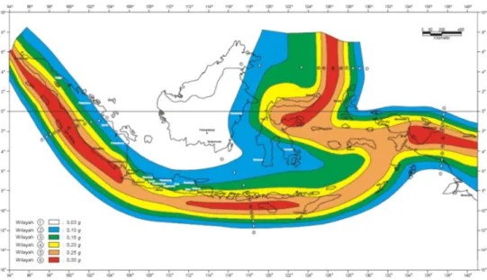 Gambar 1. Wilayah Gempa Indonesia.