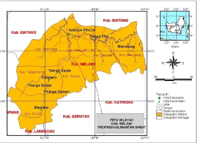 Gambar 1.  Peta Lokasi  Daerah Penyelidikan 