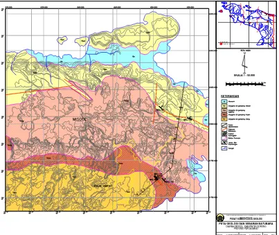 Gambar 2. Peta Geologi dan Sebaran Batubara Daerah Misool 