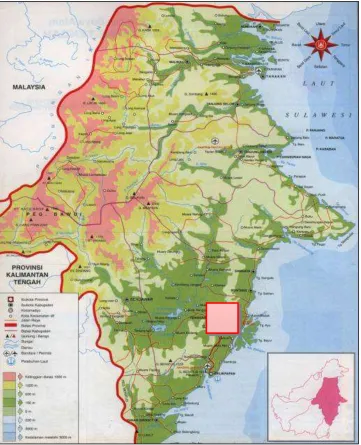 Gambar 1. Peta Indeks Daerah Penyelidikan Provinsi Kalimantan Timur  