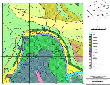 Gambar 5. Peta Sebaran Bitumen Padat Di Daerah Penyelidikan 