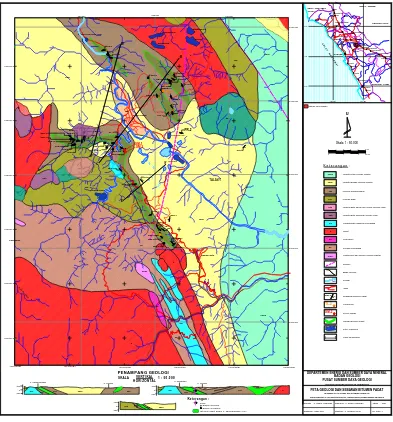 Gambar 2. Peta Geologi dan Sebaran Bitumen Padat Daerah Talawi
