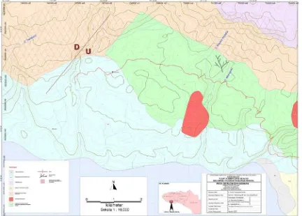 Gambar 2. Geologi Daerah Uji Petik Gaura, Kecamatan Lamboya 