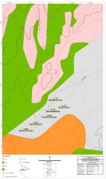 Gambar  7. Peta Geologi Daerah Lelief, Kecamatan Weda, Kabupaten Halmahera Tengah 