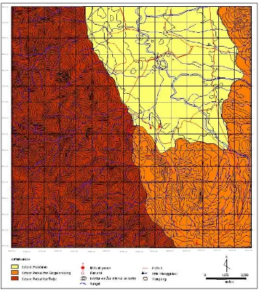 Gambar 2 Peta geomorfologi daerah penyelidikan  