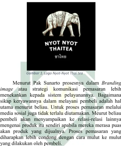 Gambar 1. Logo Nyot-Nyot Thai tea
