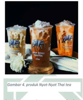 Gambar 4. produk Nyot-Nyot Thai tea