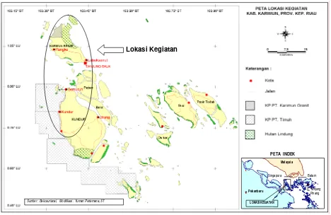Gambar 2. Peta Kolong Daerah Pulau Karimun 
