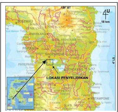Gambar 2. Peta geologi daerah panas bumi Massepe, Sulawesi Selatan 