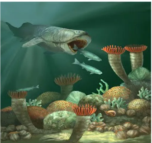 Gambar 1.3 Pemandangan laut Periode Devon