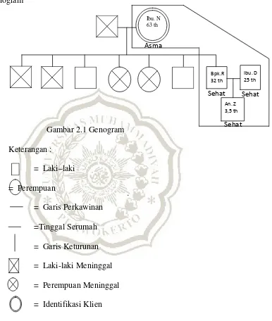 Gambar 2.1 Genogram 