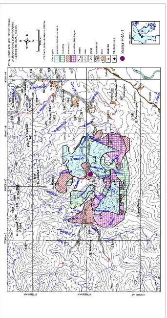 Gambar 2. Peta kompilasi survei terpadu daerah panas bumi Pararra, Kabupaten Luwu Utara – 