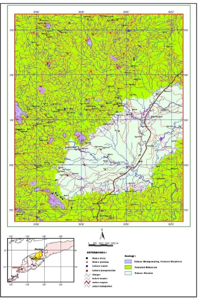 Gambar 2. Peta Geologi Eksplorasi Umum Daerah Selatan  