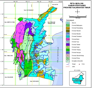 Gambar 2. Peta Geologi Regional Daerah Penyelidikan dan Sekitarnya 