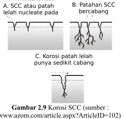 Gambar 2.9 Korosi SCC (sumber :