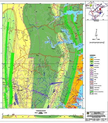 Gambar 3. Peta Geologi dan Sebaran Batubara Daerah Belimbing dan Sekitarnya 