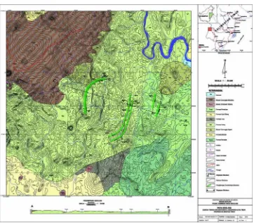 Gambar 3. Peta Geologi dan Sebaran Batubara Daerah Tering dan Sekitarnya 