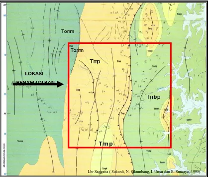 Gambar 2. Peta Geologi Daerah Penyelidikan. 