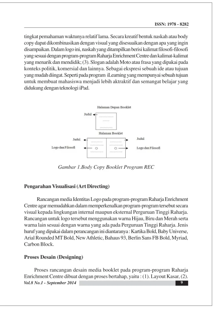 Gambar 1.Body Copy Booklet Program REC