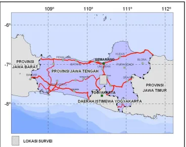 Gambar 1. Lokasi daerah survei 