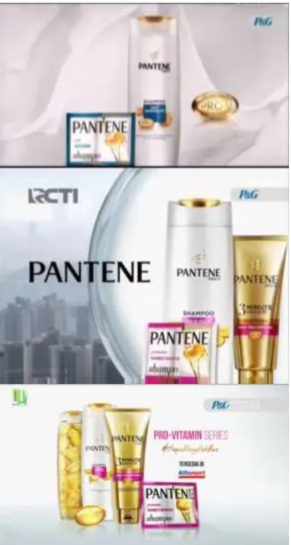 Gambar 6 Logo P&G yang ditampilkan dengan ukuran kecil pada detik ke-30 iklan shampoo Pantene tahun 2016, 2017, dan 2018