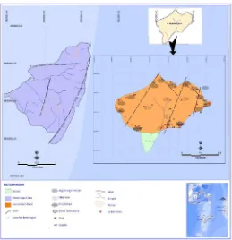 Gambar 5. Peta Geologi, Ubahan dan Mineralisasi Daerah Pulau Kawaluso dan Pulau Lipang Kabupaten Kepulauan Sangihe, Provinsi Sulawesi Utara 