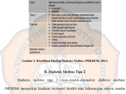 Gambar 2. Klasifikasi Etiologi Diabetes Melitus (PERKENI, 2011) 