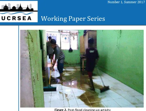 Figure 2. Post-flood cleaning-up activity 