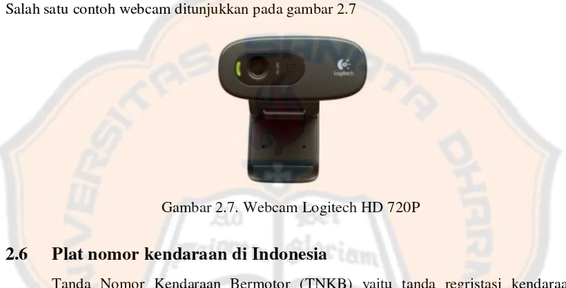 Gambar 2.7. Webcam Logitech HD 720P 