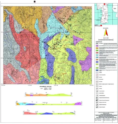 Gambar 3. Peta Geologi Sebaran Batubara di Daerah Palangi 