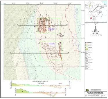 Gambar 1. Peta Geologi dan Sebaran Batubara Daerah Batuspoang, Kabupaten Paser 